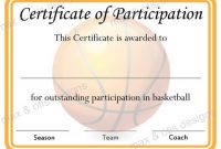 Basketball Certificate Template 6