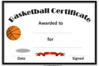 Basketball Certificate Template 9