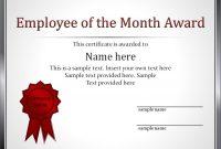 Best Employee Award Certificate Templates 8