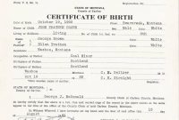 Birth Certificate Template for Microsoft Word 7