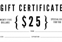 Black and White Gift Certificate Template Free 11
