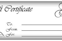 Black and White Gift Certificate Template Free 6