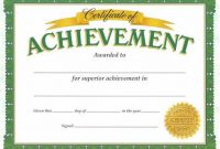 Blank Certificate Of Achievement Template 10