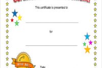 Blank Certificate Of Achievement Template 7