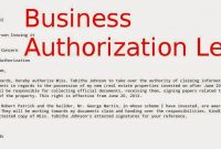 Certificate Of Authorization Template 6