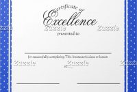 Certificate Of Excellence Template Free Downloadv 5