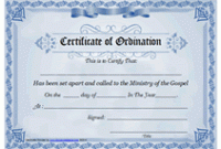 Certificate Of ordination Template 7
