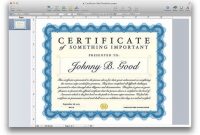 Certificate Template for Pages