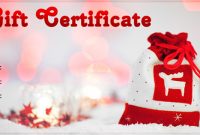 Christmas Gift Certificate Template Free Download 2