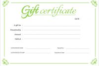 Company Gift Certificate Template 9