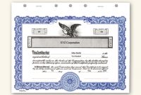 Corporate Share Certificate Template 8