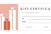Custom Gift Certificate Template 10