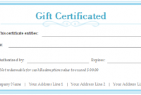 Custom Gift Certificate Template 5