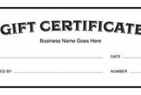 Custom Gift Certificate Template 8