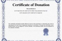 Donation Certificate Template 3