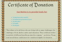 Donation Certificate Template 6