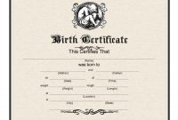 Editable Birth Certificate Template 3