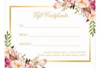 Elegant Gift Certificate Template 13