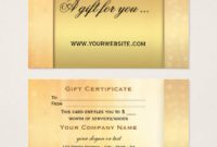 Elegant Gift Certificate Template 7