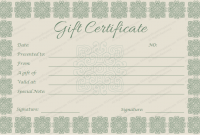 Elegant Gift Certificate Template 7