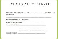 Employee Certificate Of Service Template 2