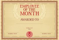Employee Of the Month Certificate Templates 4