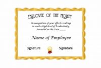 Employee Of the Month Certificate Templates 5