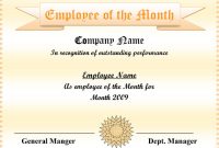 Employee Of the Month Certificate Templates 6