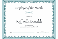 Employee Of the Month Certificate Templates 7