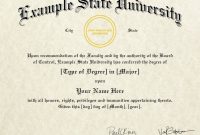 Fake Diploma Certificate Template 10