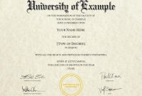 Fake Diploma Certificate Template 4
