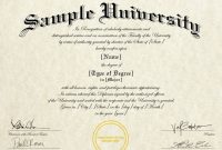 Fake Diploma Certificate Template 5