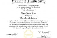 Fake Diploma Certificate Template 6