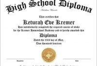 Fake Diploma Certificate Template 7