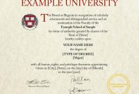 Fake Diploma Certificate Template 8