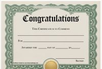 Felicitation Certificate Template 9