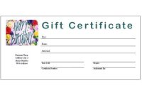Fillable Gift Certificate Template Free 5