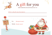 Free Christmas Gift Certificate Templates 3