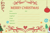 Free Christmas Gift Certificate Templates 5