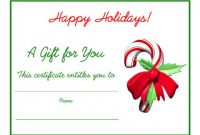 Free Christmas Gift Certificate Templates 7