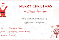Free Christmas Gift Certificate Templates 7