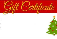 Free Christmas Gift Certificate Templates 8