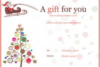 Free Christmas Gift Certificate Templates 8