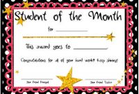 Free Printable Student Of the Month Certificate Templates 11
