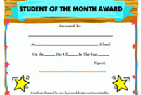 Free Printable Student Of the Month Certificate Templates 9