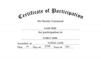Free Templates for Certificates Of Participation 3