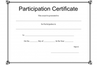 Free Templates for Certificates Of Participation 7