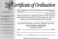 Free ordination Certificate Template 12