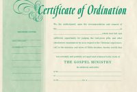 Free ordination Certificate Template 3