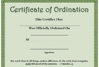 Free ordination Certificate Template 4